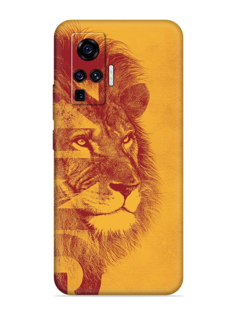 Gold Lion Crown Art Soft Silicone Case for Vivo X50 Pro Zapvi