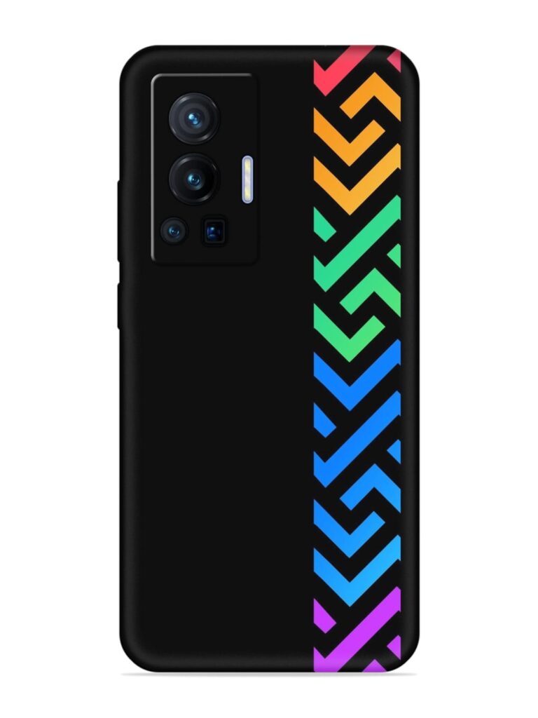 Colorshape Stripes Soft Silicone Case for Vivo X70 Pro (5G) Zapvi