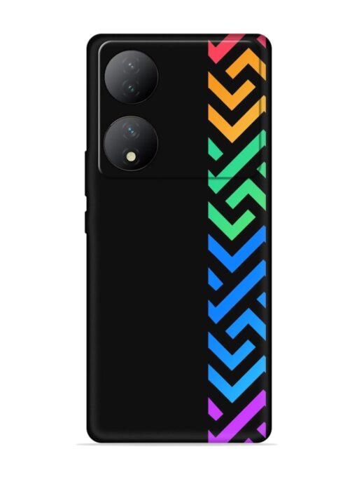 Colorshape Stripes Soft Silicone Case for Vivo Y100 (5G) Zapvi