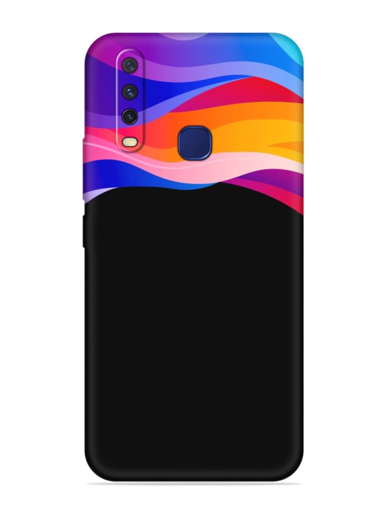 Vertical Abstract Soft Silicone Case for Vivo Y12 Zapvi