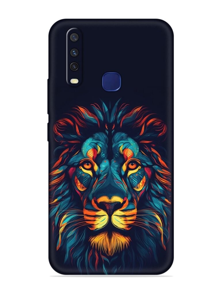 Colorful Lion Soft Silicone Case for Vivo Y15 Zapvi