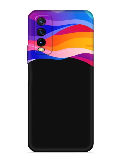 Vertical Abstract Soft Silicone Case for Vivo Y20i Zapvi