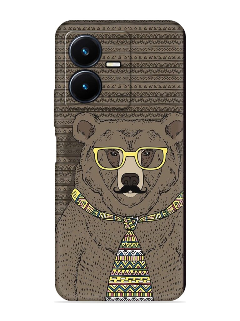 Grizzly Bear Soft Silicone Case for Vivo Y22 Zapvi