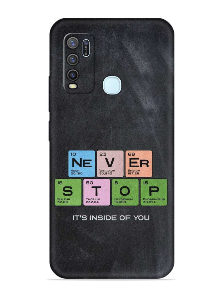 Never Stop It'S Inside Of You Soft Silicone Case for Vivo Y30 Zapvi