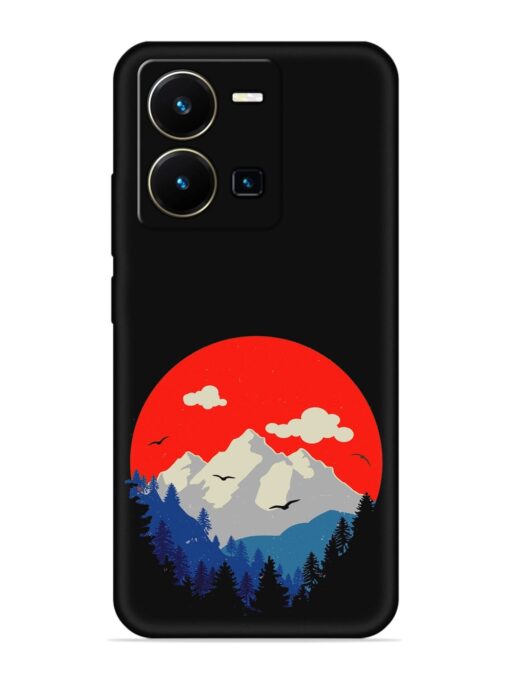 Mountain Abstract Soft Silicone Case for Vivo Y35 Zapvi