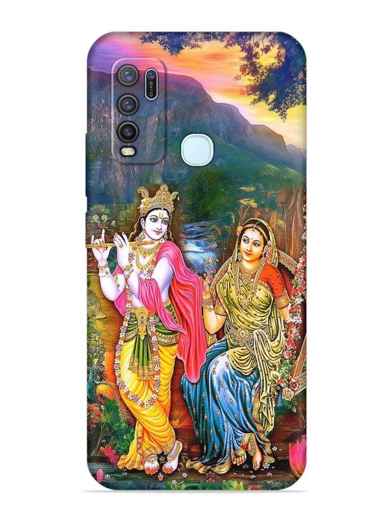 Radha Krishna Painting Soft Silicone Case for Vivo Y50 Zapvi