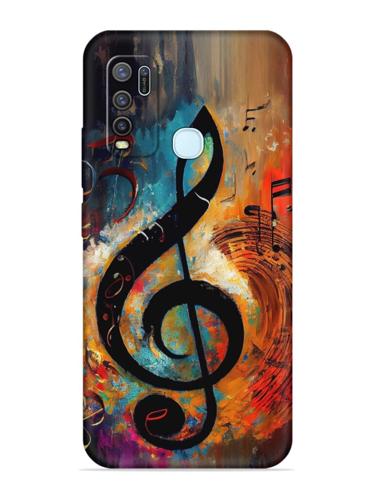 Music Notes Painting Soft Silicone Case for Vivo Y50 Zapvi