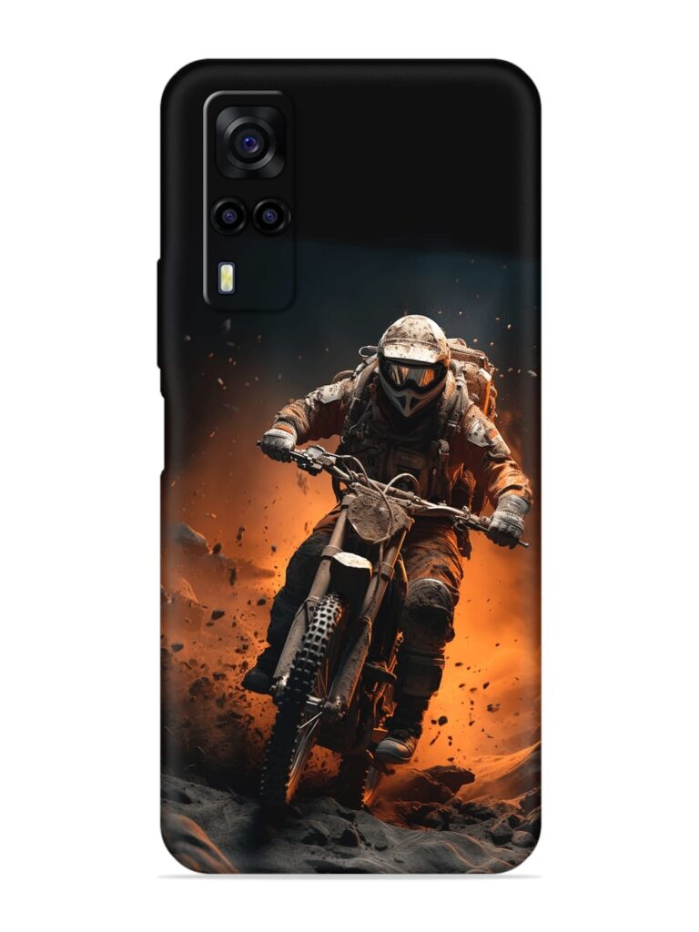Motorcycle Stunt Art Soft Silicone Case for Vivo Y51A Zapvi