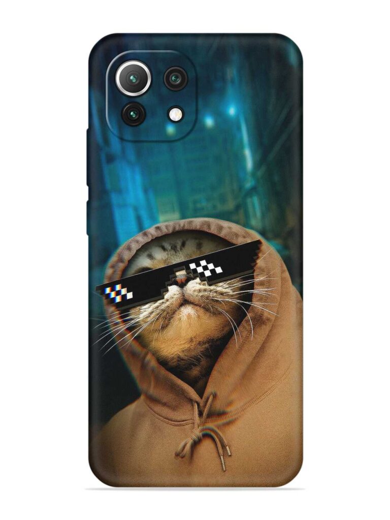 Thug Life Cat Soft Silicone Case for Xiaomi Mi 11 Lite Zapvi
