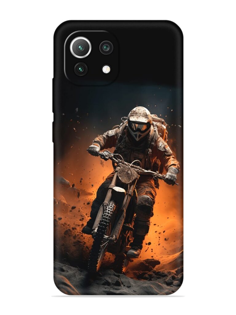 Motorcycle Stunt Art Soft Silicone Case for Xiaomi Mi 11 Lite Zapvi