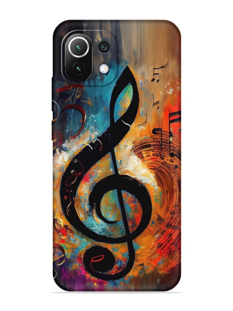 Music Notes Painting Soft Silicone Case for Xiaomi Mi 11 Lite NE (5G) Zapvi