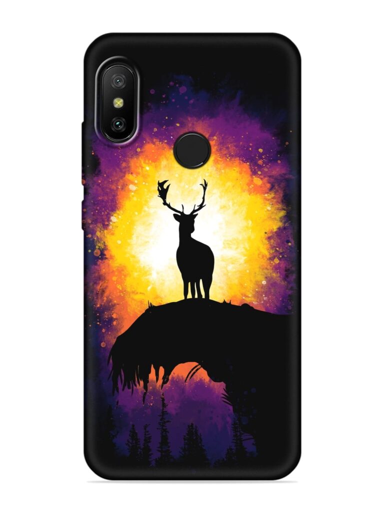 Elk Animal Art Soft Silicone Case for Xiaomi Mi A2 Zapvi