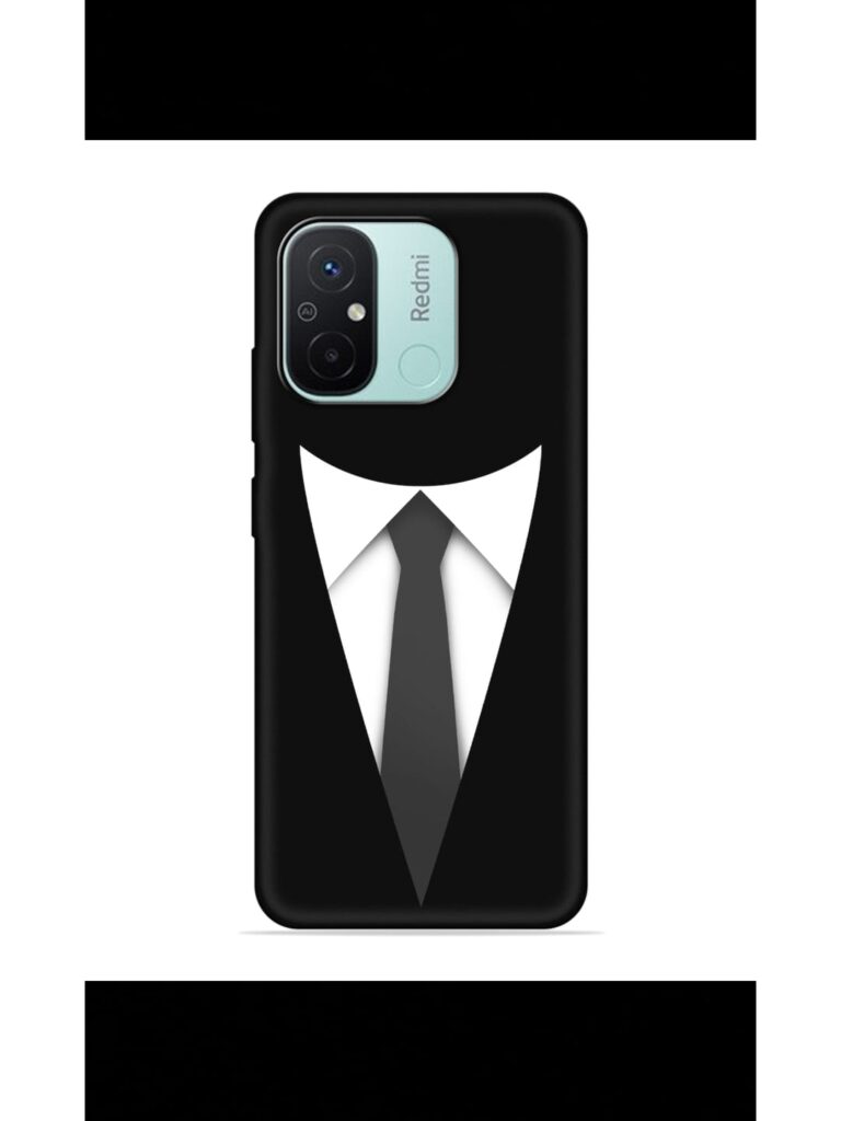 Dark Suit Soft Silicone Case for Xiaomi Redmi 12C Zapvi