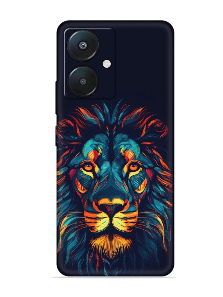 Colorful Lion Soft Silicone Case for Xiaomi Redmi 13C (5G) Zapvi
