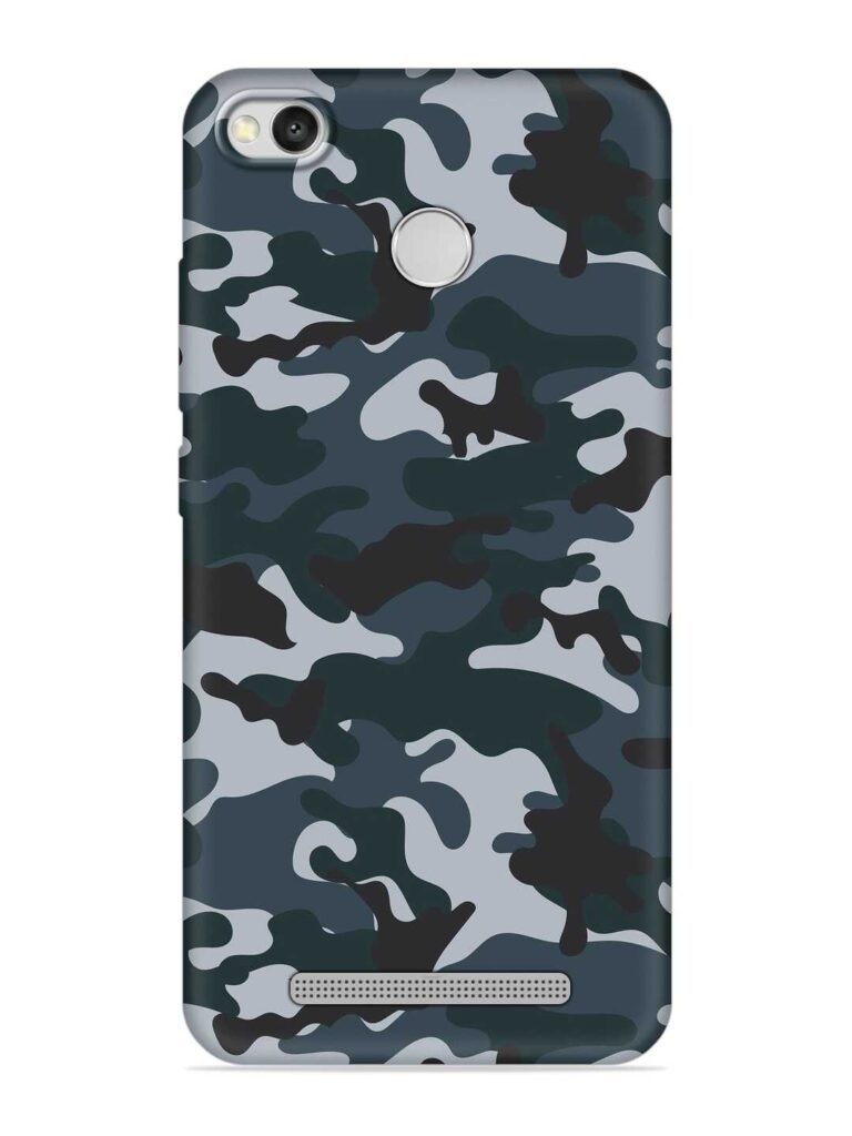 Dark Blue Army Military Art Soft Silicone Case for Xiaomi Redmi 3S Prime Zapvi