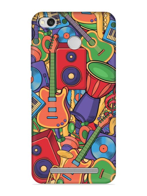 Colorful Music Art Soft Silicone Case for Xiaomi Redmi 3S Prime Zapvi