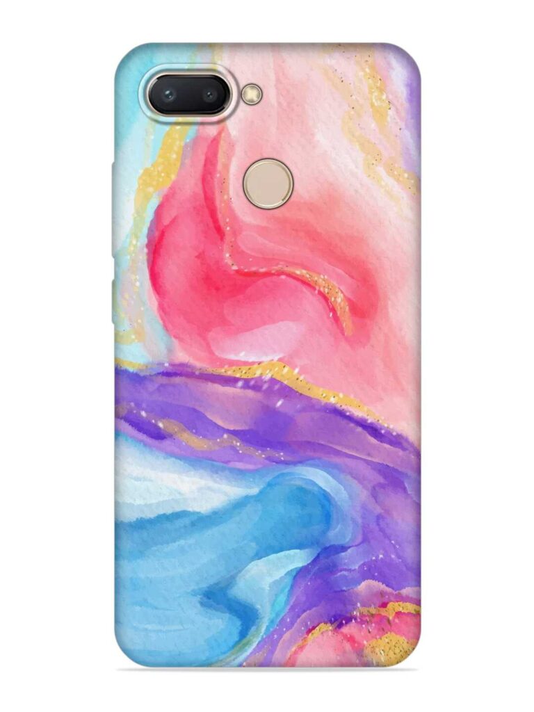 Watercolor Gradient Soft Silicone Case for Xiaomi Redmi 6 Zapvi