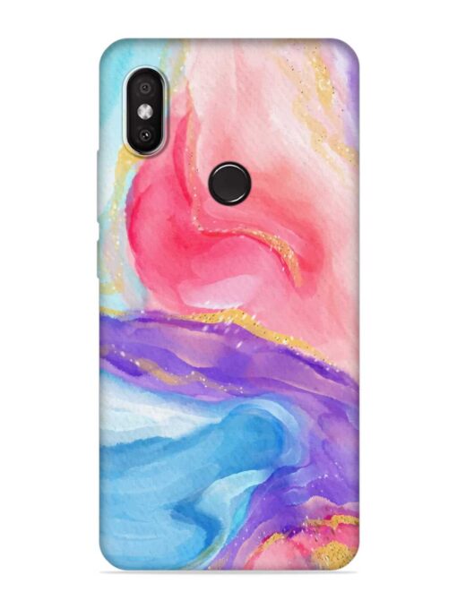 Watercolor Gradient Soft Silicone Case for Xiaomi Redmi 6 Pro Zapvi