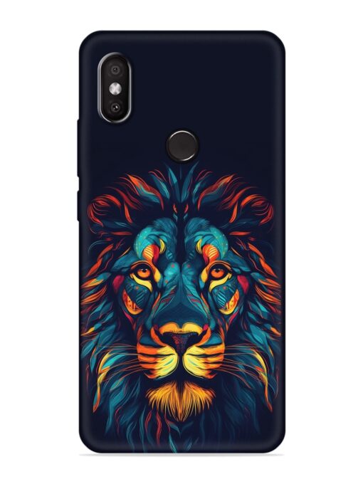 Colorful Lion Soft Silicone Case for Xiaomi Redmi 6 Pro Zapvi