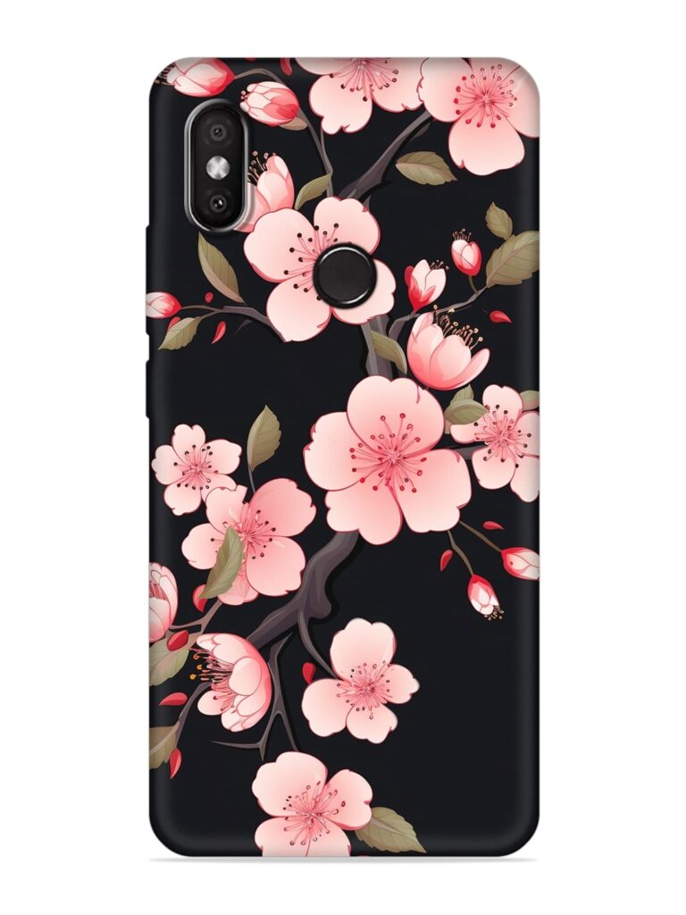 Cherry Blossom Soft Silicone Case for Xiaomi Redmi 6 Pro Zapvi