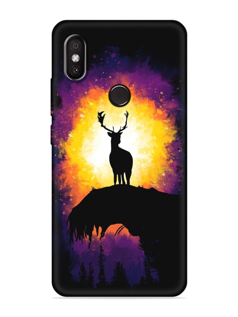 Elk Animal Art Soft Silicone Case for Xiaomi Redmi 6 Pro Zapvi