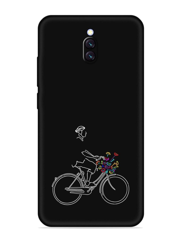 Minimalist Cycle Art Soft Silicone Case for Xiaomi Redmi 8A Dual Zapvi