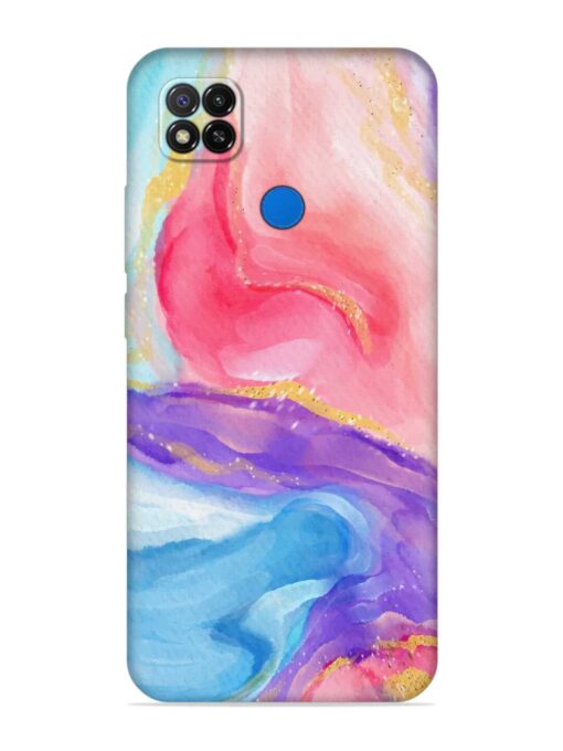 Watercolor Gradient Soft Silicone Case for Xiaomi Redmi 9 Zapvi
