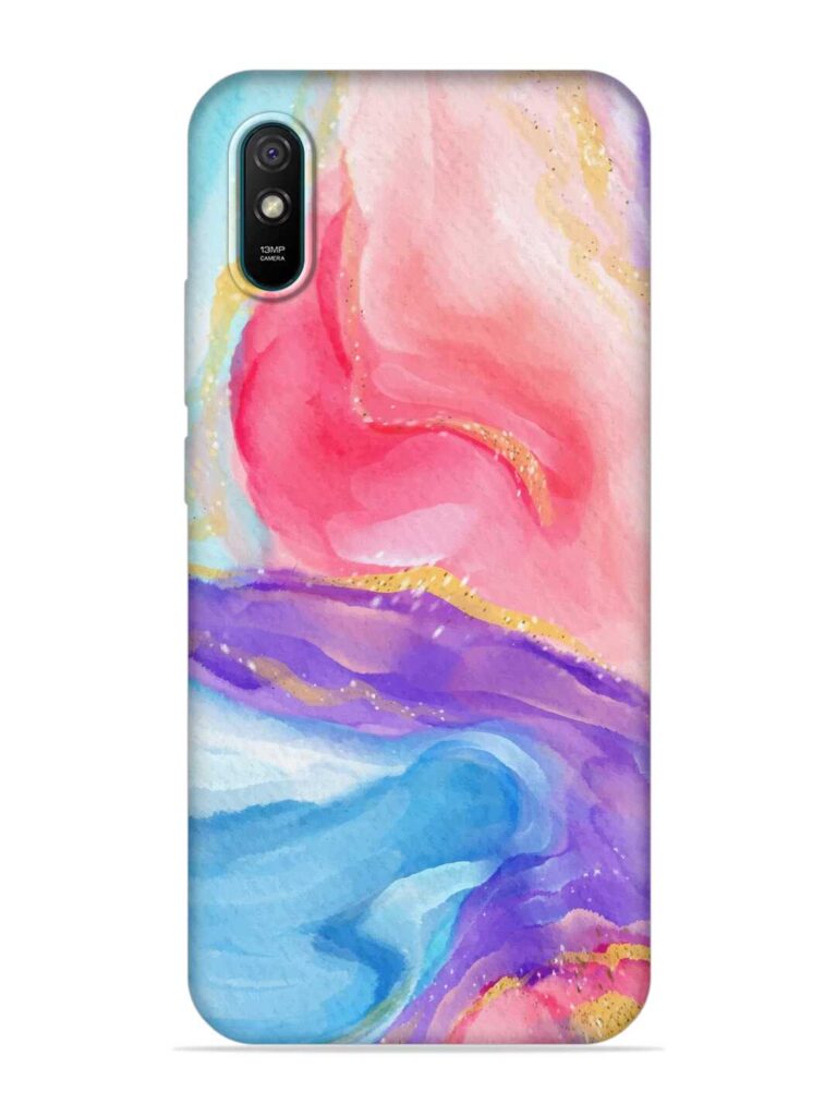 Watercolor Gradient Soft Silicone Case for Xiaomi Redmi 9A Sport Zapvi