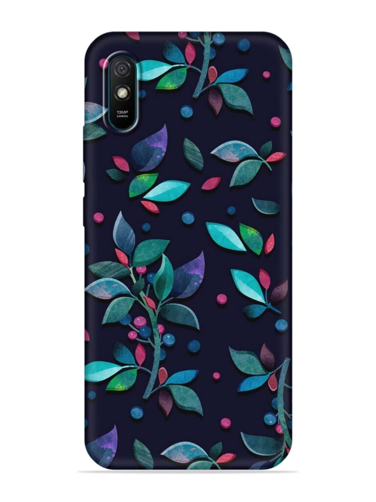 Decorative Watercolor Flower Soft Silicone Case for Xiaomi Redmi 9A Sport Zapvi