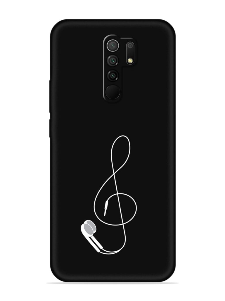 Music Earphone Vector Soft Silicone Case for Xiaomi Redmi 9 Prime Zapvi