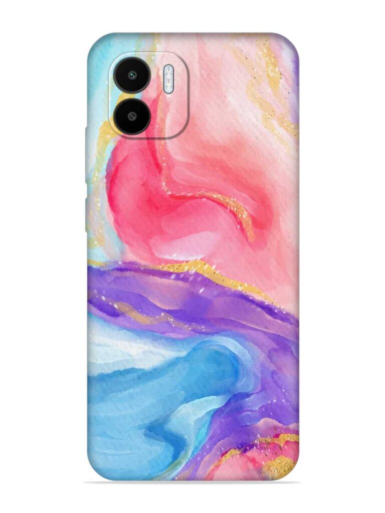 Watercolor Gradient Soft Silicone Case for Xiaomi Redmi A1 (2022) Zapvi