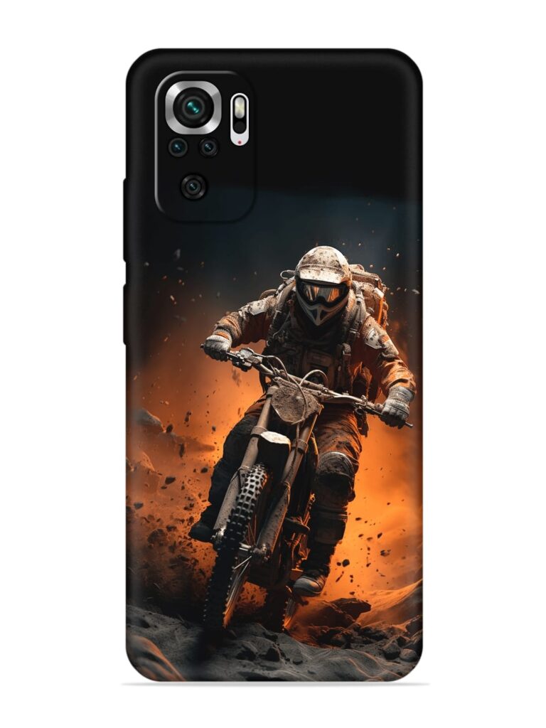 Motorcycle Stunt Art Soft Silicone Case for Xiaomi Redmi Note 10 Zapvi