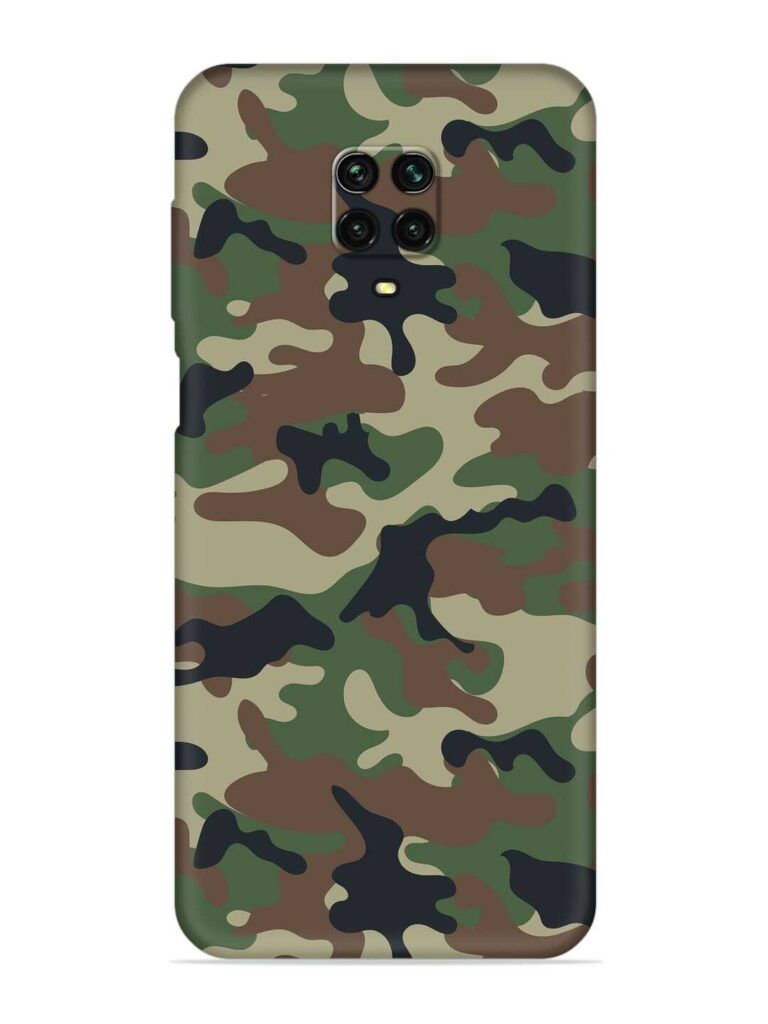 Army Military Camouflage Dark Green Soft Silicone Case for Xiaomi Redmi Note 10 Lite Zapvi