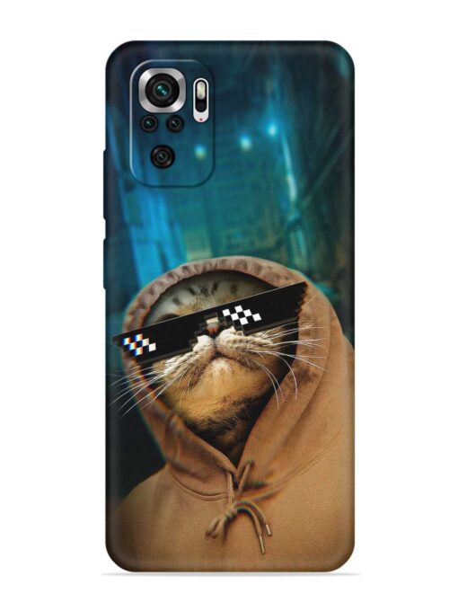 Thug Life Cat Soft Silicone Case for Xiaomi Redmi Note 10s Zapvi