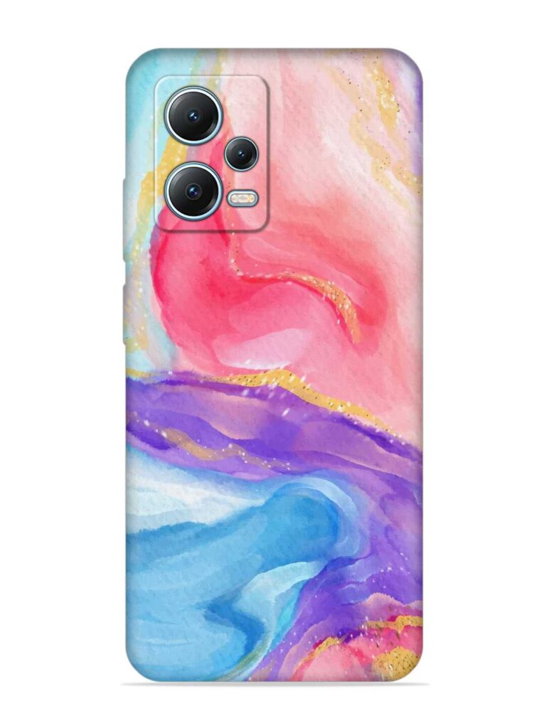Watercolor Gradient Soft Silicone Case for Xiaomi Redmi Note 12 Pro (5G) Zapvi