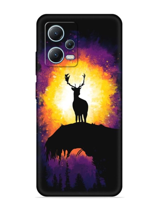 Elk Animal Art Soft Silicone Case for Xiaomi Redmi Note 12 Pro (5G) Zapvi