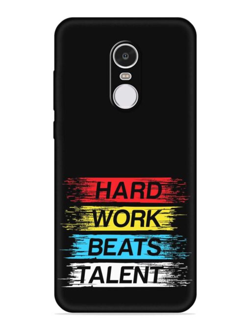 Hard Work Beats Soft Silicone Case for Xiaomi Redmi Note 4 Zapvi
