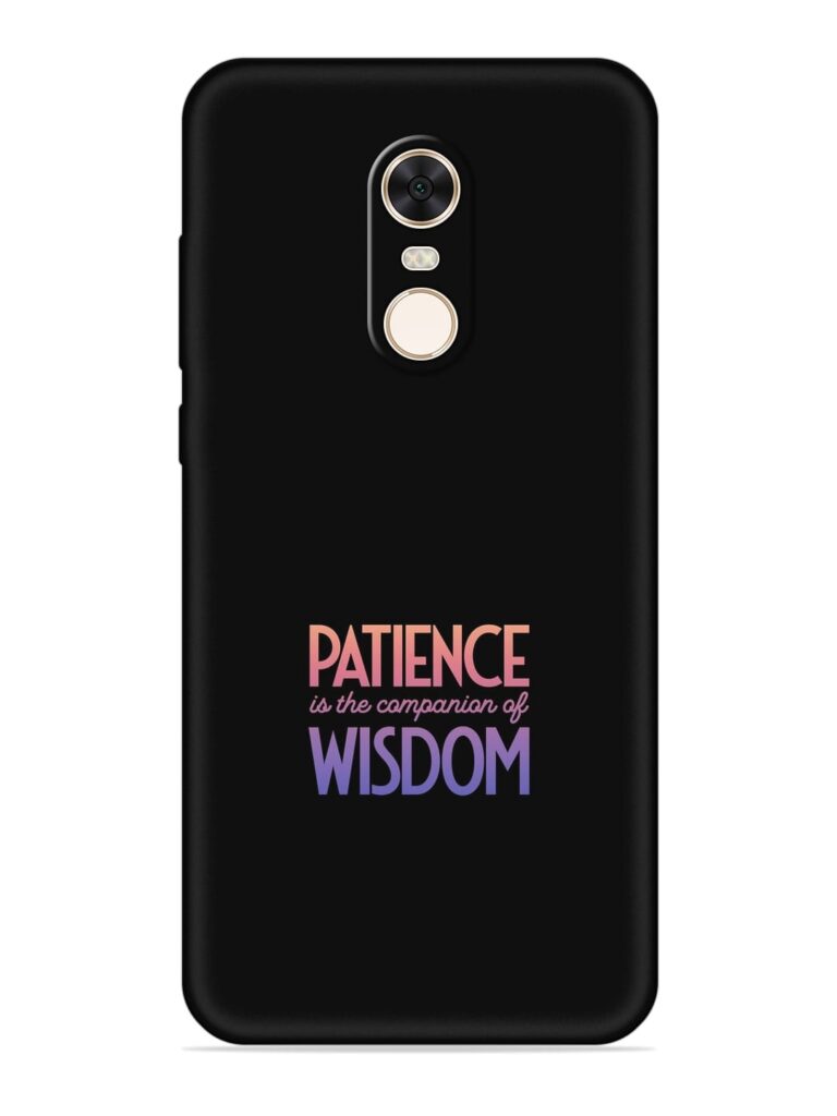 Patience Is The Soft Silicone Case for Xiaomi Redmi Note 5 Zapvi