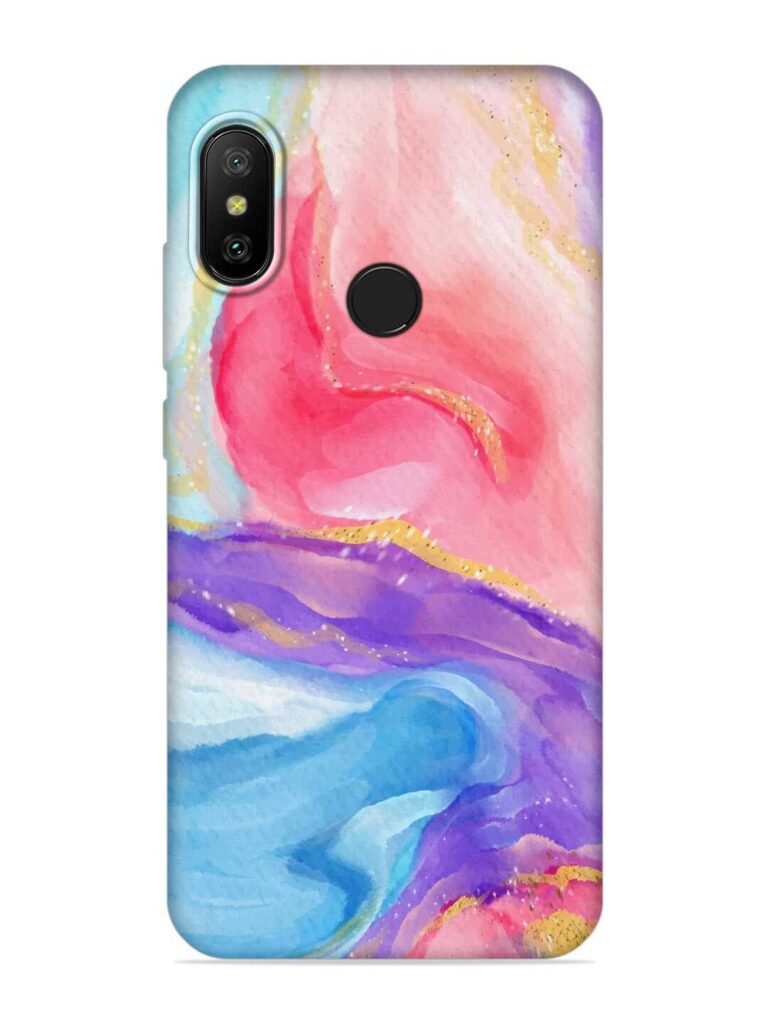 Watercolor Gradient Soft Silicone Case for Xiaomi Redmi Note 5 Pro Zapvi