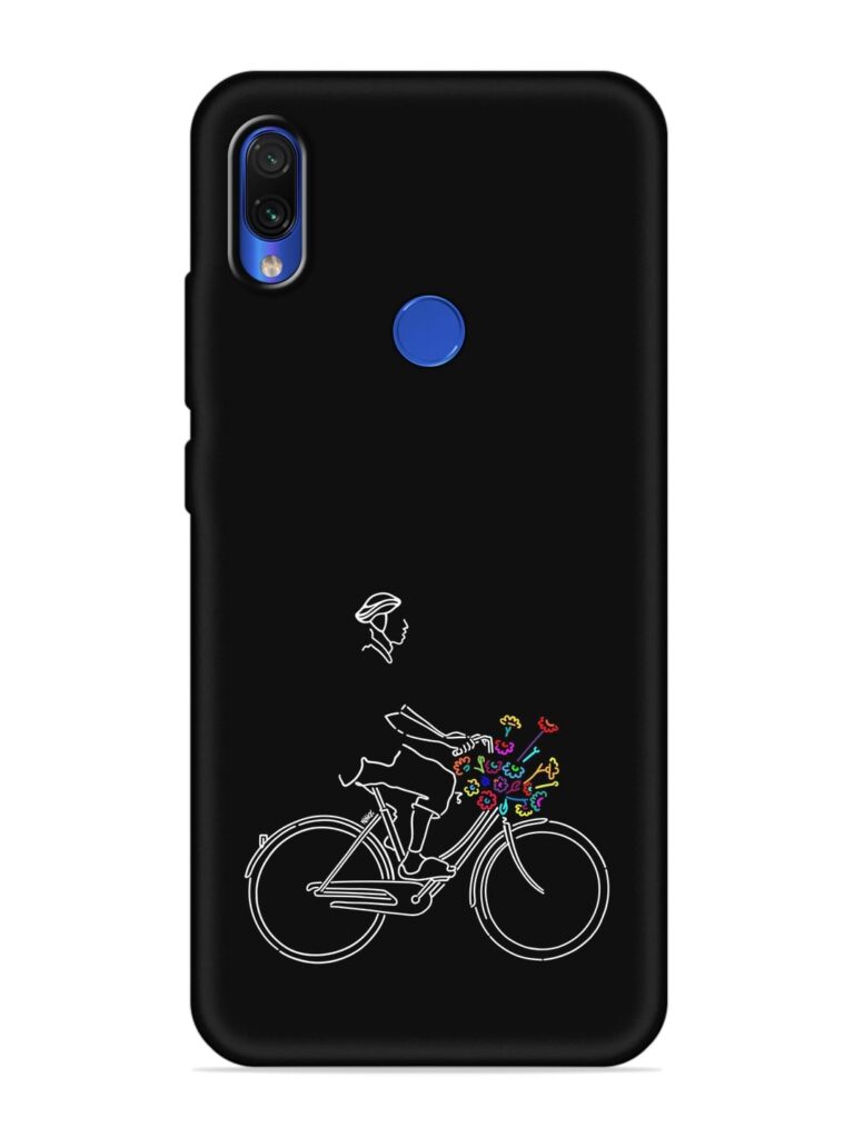 Minimalist Cycle Art Soft Silicone Case for Xiaomi Redmi Note 7 Zapvi