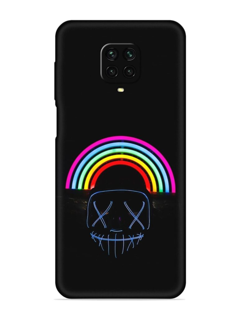Mask Rainbow Soft Silicone Case for Xiaomi Redmi Note 9 Pro Max Zapvi