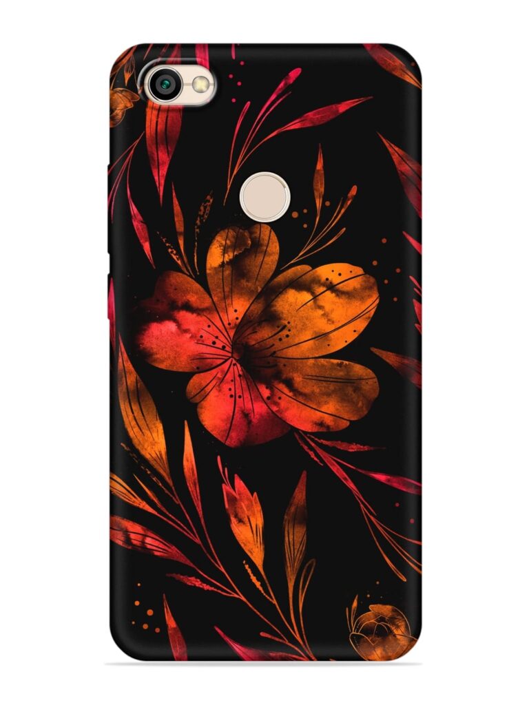 Red Flower Painting Soft Silicone Case for Xiaomi Redmi Y1 Zapvi