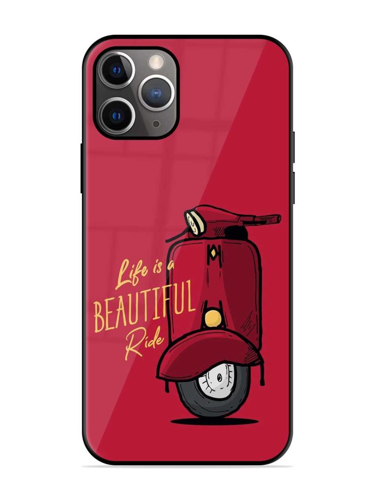 Life Is Beautiful Rides Glossy Metal TPU Case for Apple Iphone 11 Pro Zapvi