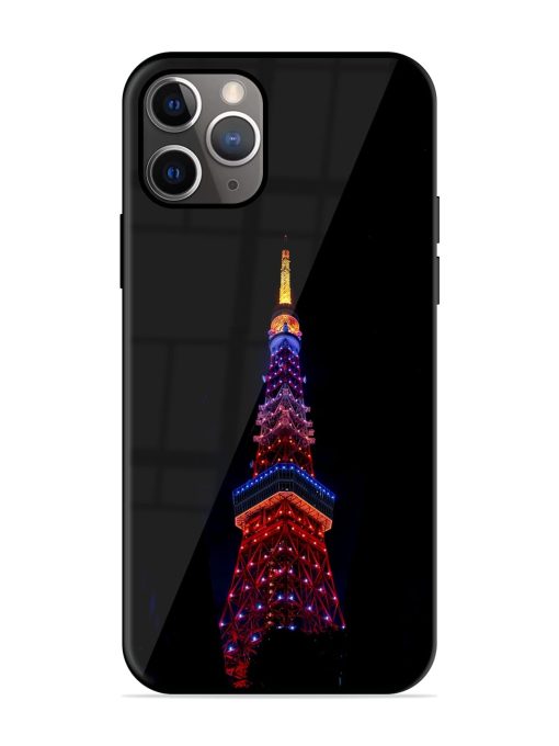 Eiffel Tower Night View Glossy Metal TPU Case for Apple Iphone 11 Pro Zapvi