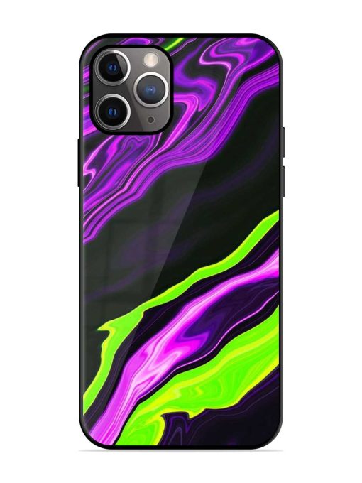 Bright Fluid Violet Glossy Metal TPU Case for Apple Iphone 11 Pro Max Zapvi