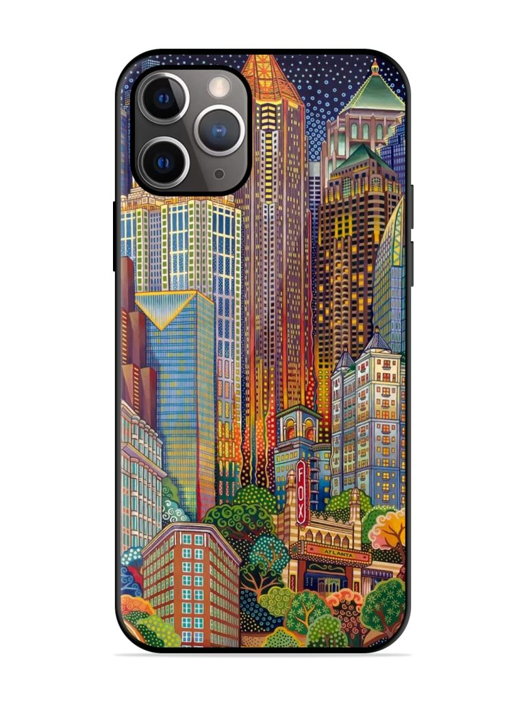 Cityscapes Art Glossy Metal TPU Case for Apple Iphone 11 Pro Max Zapvi