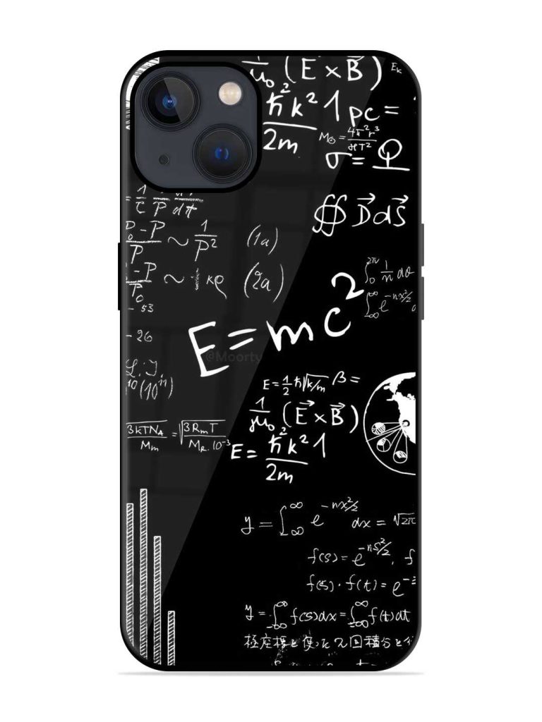 E=Mc2 Mass?Energy Equivalence Glossy Metal Phone Cover for Apple Iphone 13 Zapvi