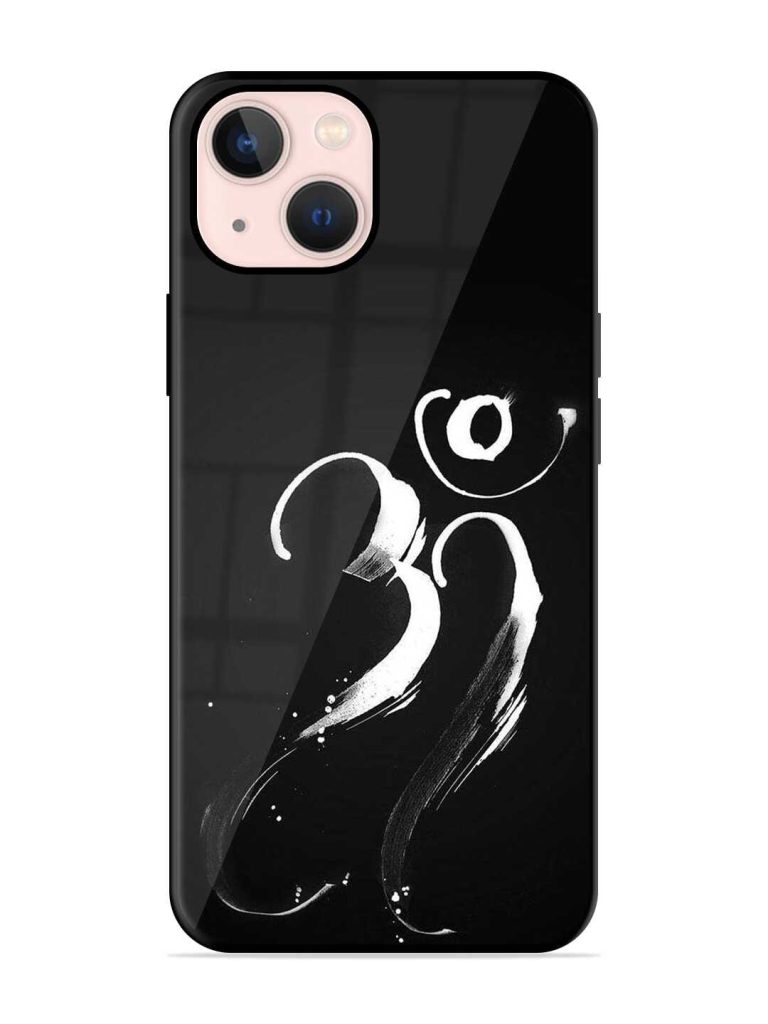 Om Logo Premium Glass Case for Apple Iphone 13 Mini Zapvi