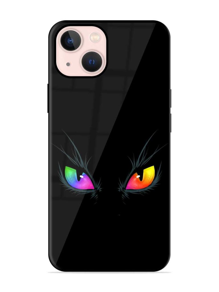 Cat Eyes Premium Glass Case for Apple Iphone 13 Mini Zapvi