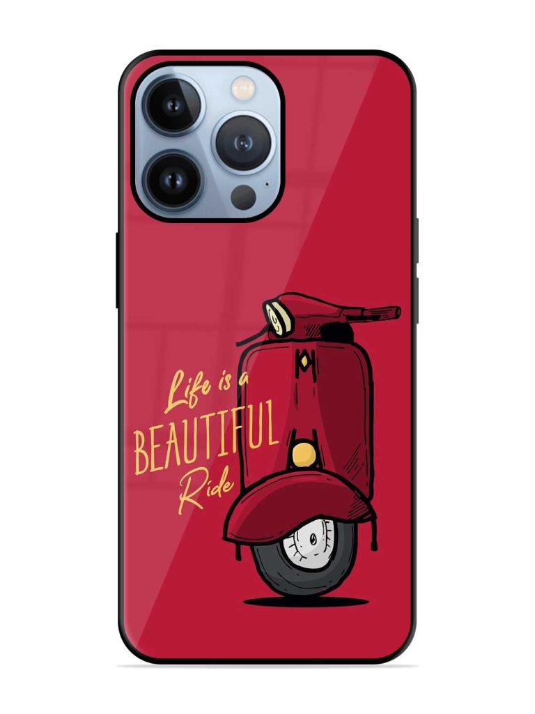 Life Is Beautiful Rides Glossy Metal TPU Case for Apple Iphone 13 Pro Max Zapvi